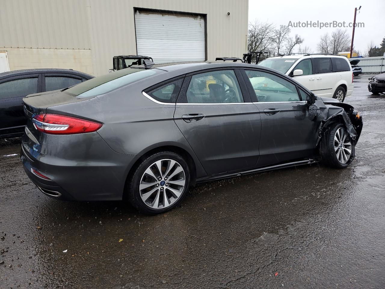 2019 Ford Fusion Se Charcoal vin: 3FA6P0T94KR233498