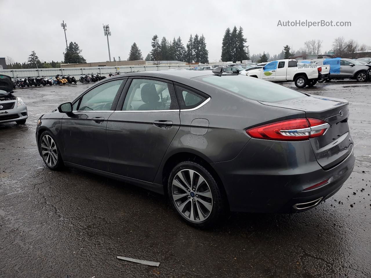 2019 Ford Fusion Se Charcoal vin: 3FA6P0T94KR233498