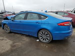 2020 Ford Fusion Se Синий vin: 3FA6P0T94LR108566