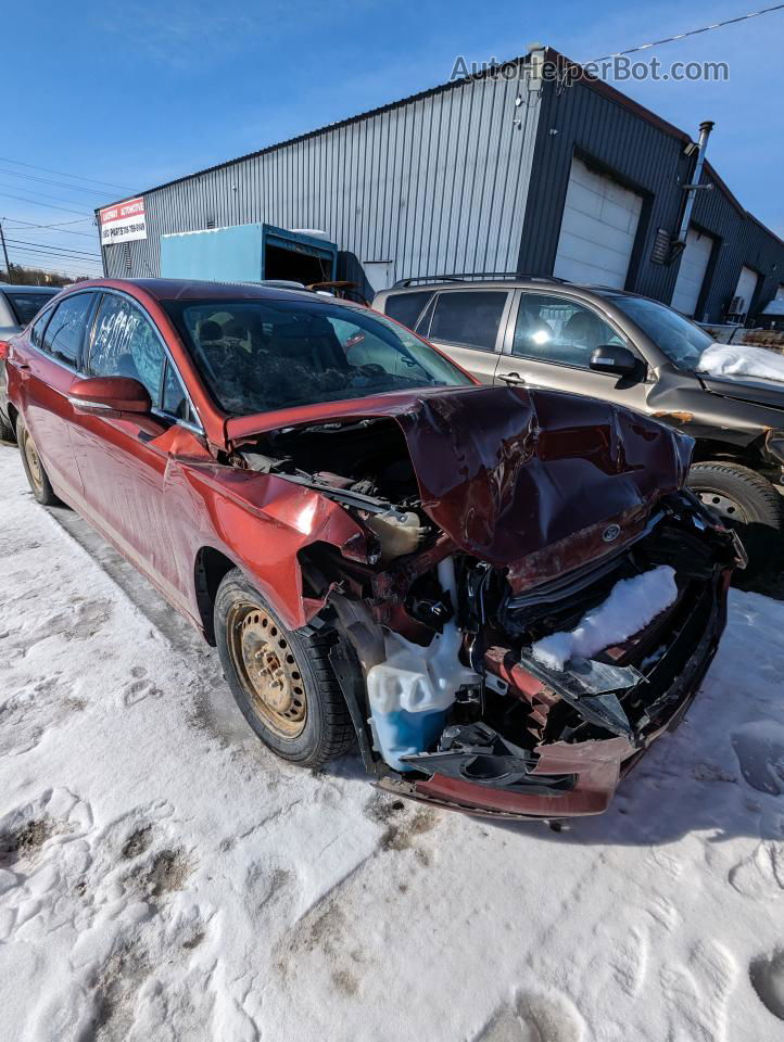 2014 Ford Fusion Se Red vin: 3FA6P0T95ER116985