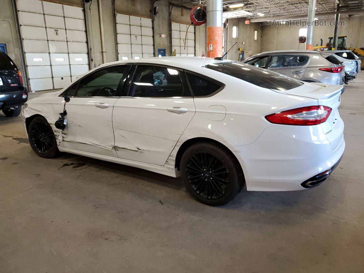 2016 Ford Fusion Se White vin: 3FA6P0T95GR268350