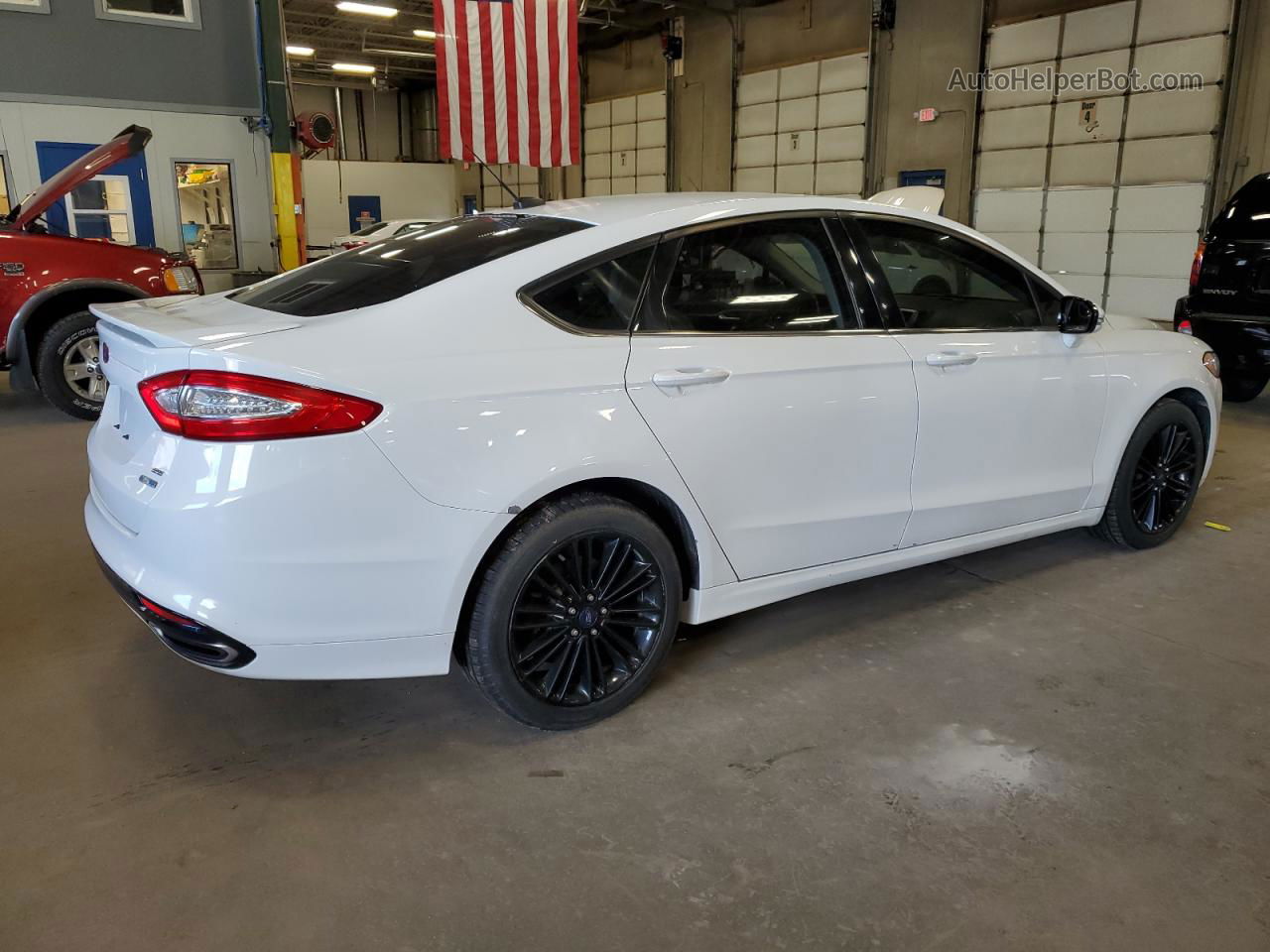 2016 Ford Fusion Se White vin: 3FA6P0T95GR268350