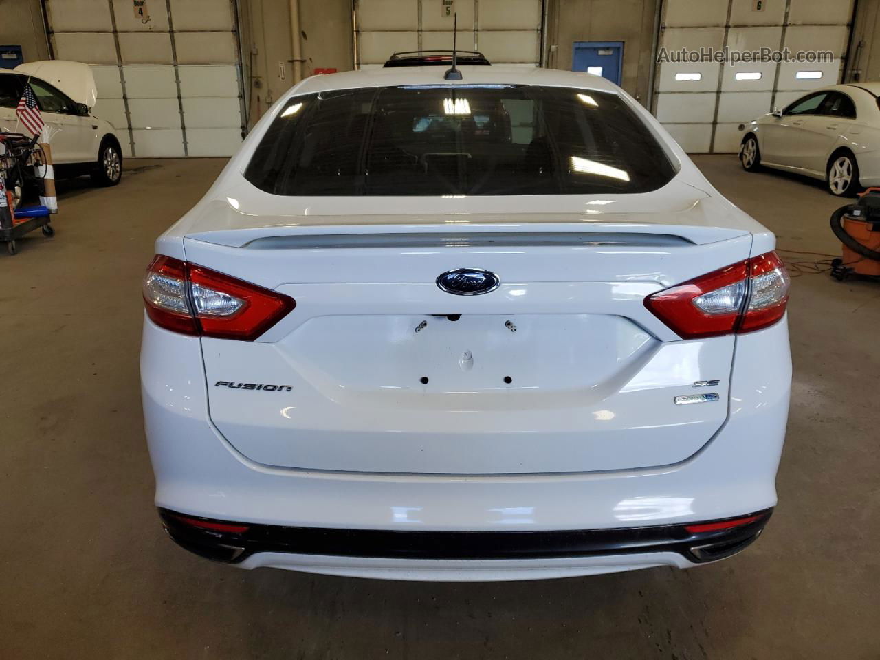 2016 Ford Fusion Se White vin: 3FA6P0T95GR268350