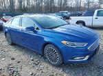 2017 Ford Fusion Se Синий vin: 3FA6P0T95HR308251