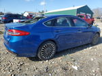 2017 Ford Fusion Se Blue vin: 3FA6P0T95HR308251