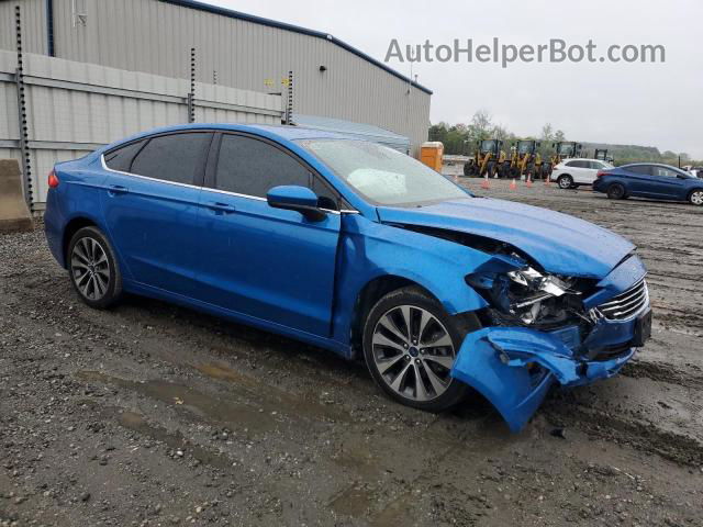 2020 Ford Fusion Se Синий vin: 3FA6P0T95LR172776