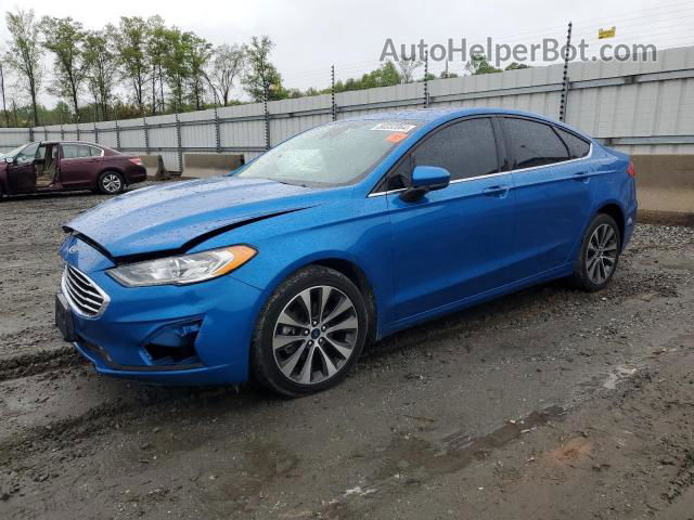 2020 Ford Fusion Se Синий vin: 3FA6P0T95LR172776