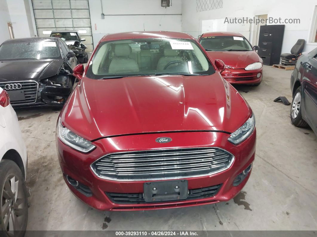 2016 Ford Fusion Se Burgundy vin: 3FA6P0T96GR155491