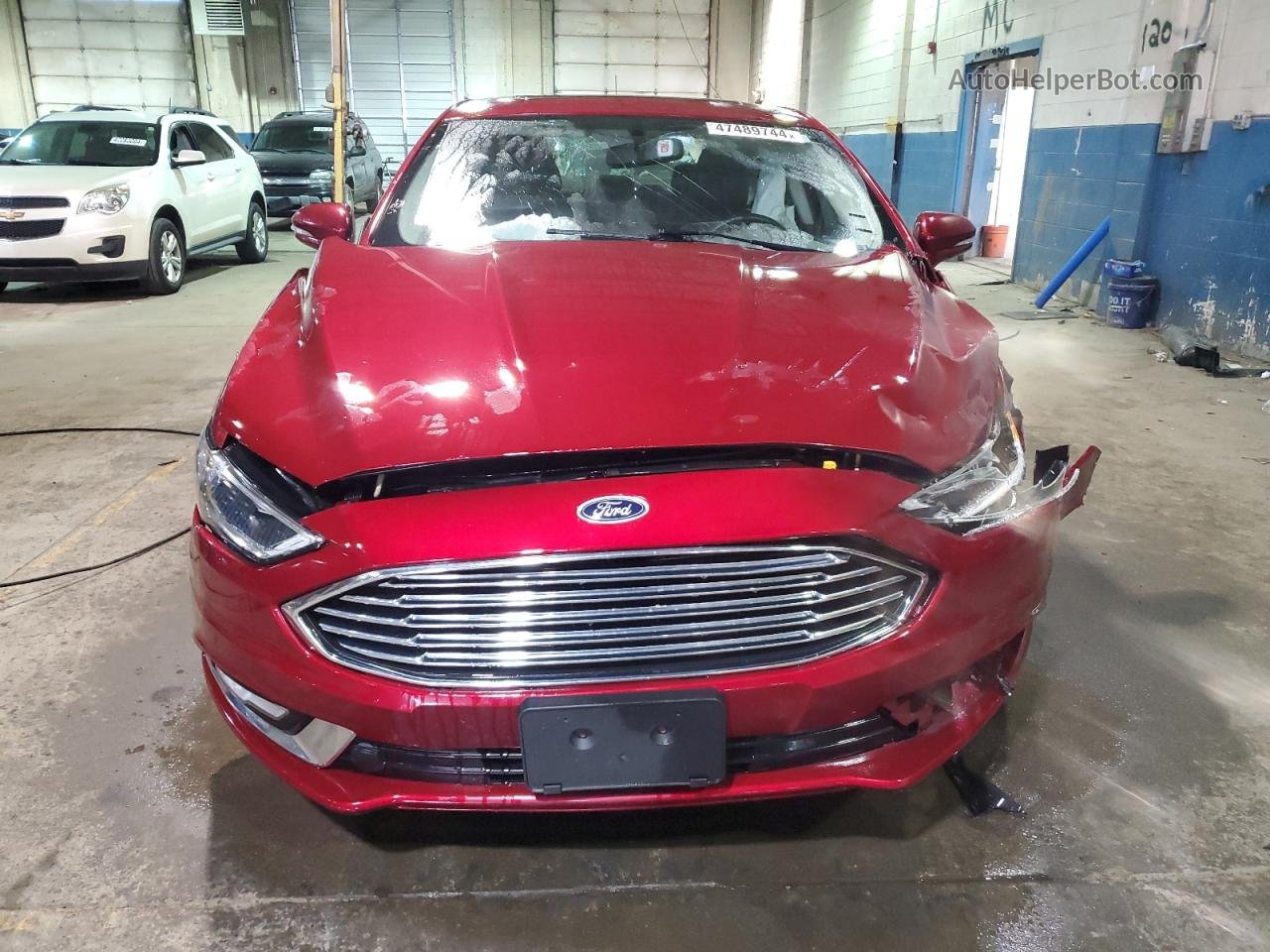 2017 Ford Fusion Se Red vin: 3FA6P0T96HR255723