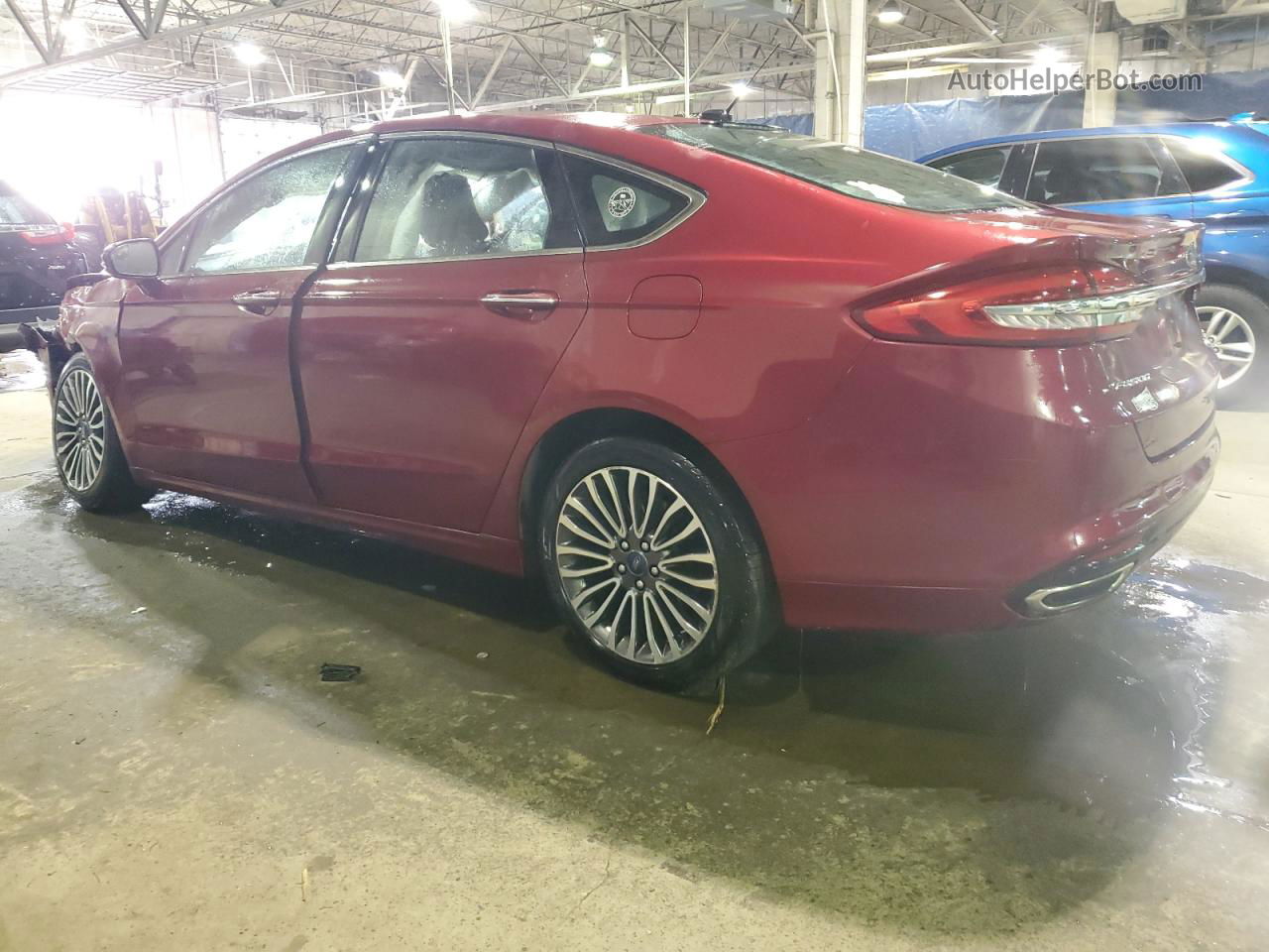 2017 Ford Fusion Se Red vin: 3FA6P0T96HR255723