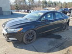 2018 Ford Fusion Se Black vin: 3FA6P0T96JR119551