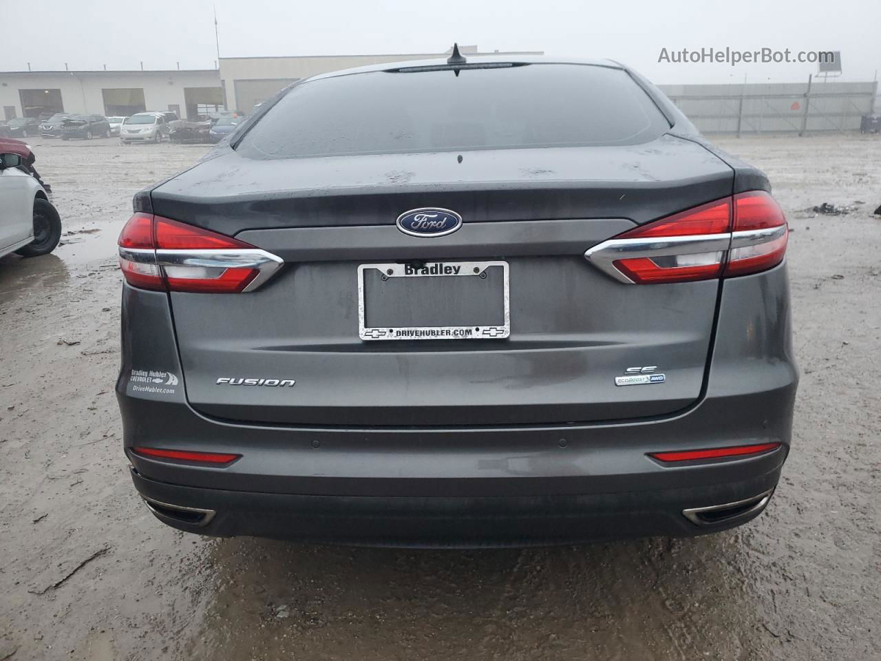 2019 Ford Fusion Se Угольный vin: 3FA6P0T96KR264901