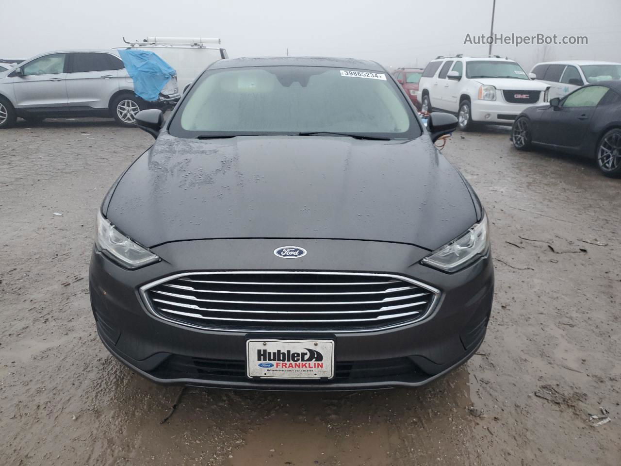 2019 Ford Fusion Se Угольный vin: 3FA6P0T96KR264901