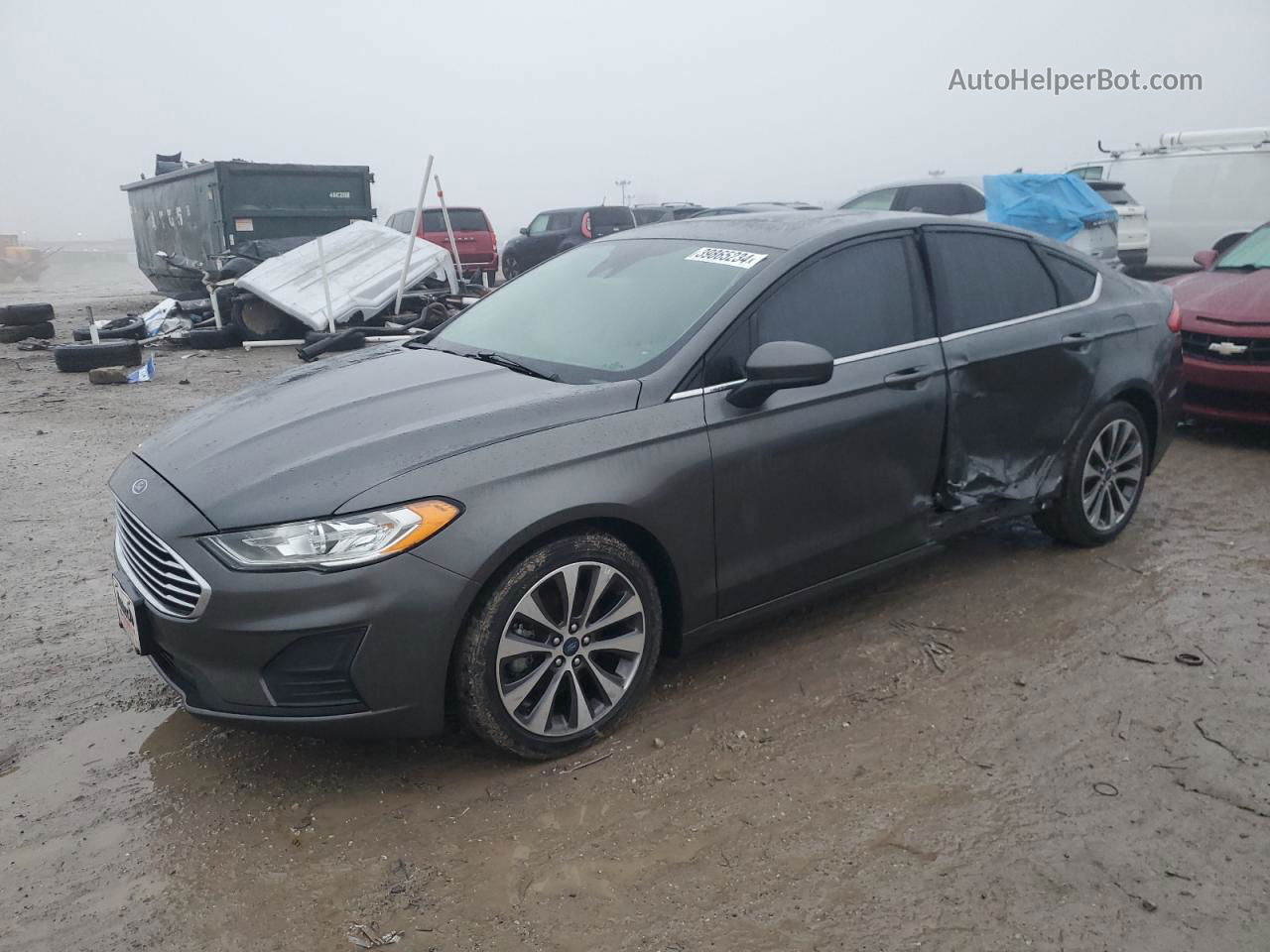 2019 Ford Fusion Se Charcoal vin: 3FA6P0T96KR264901