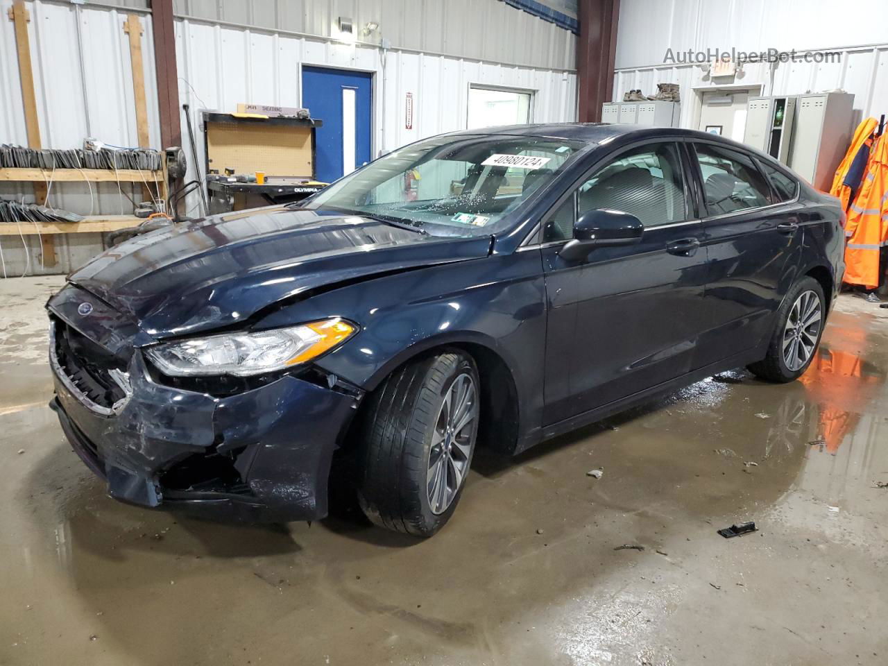 2020 Ford Fusion Se Blue vin: 3FA6P0T96LR106169