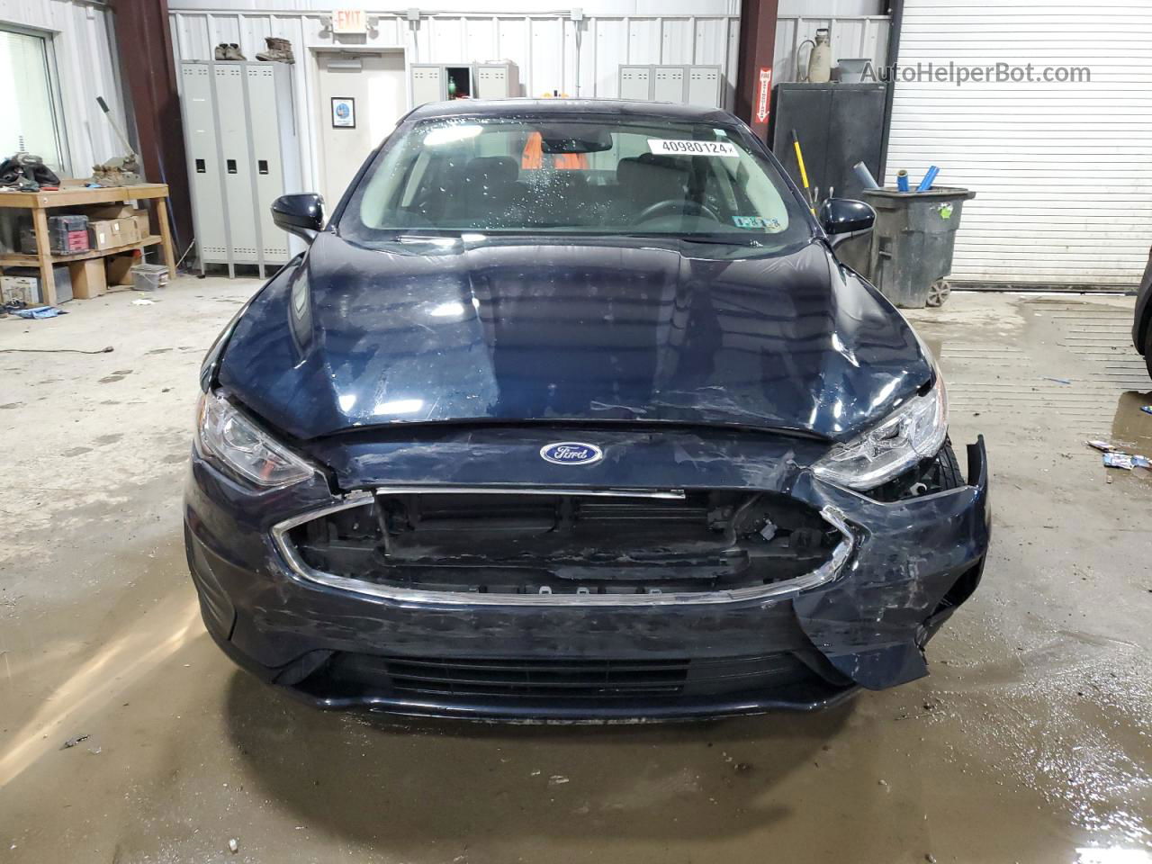 2020 Ford Fusion Se Синий vin: 3FA6P0T96LR106169