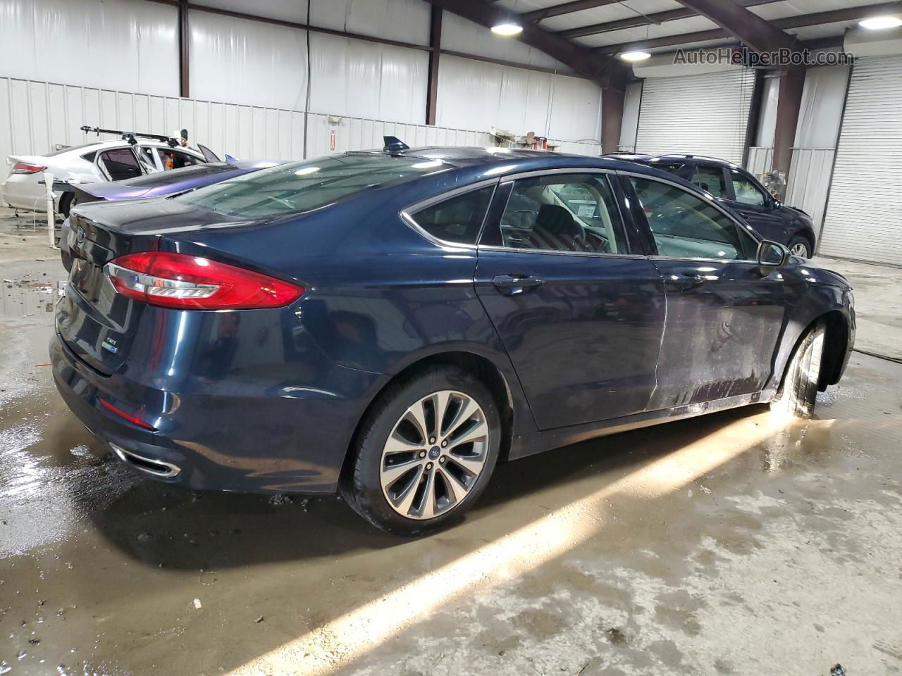 2020 Ford Fusion Se Blue vin: 3FA6P0T96LR106169