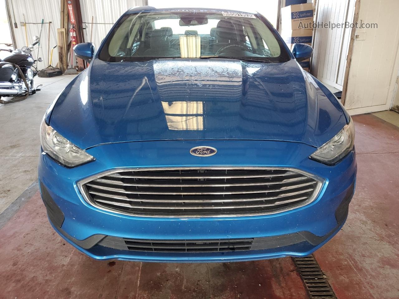 2020 Ford Fusion Se Blue vin: 3FA6P0T96LR190879