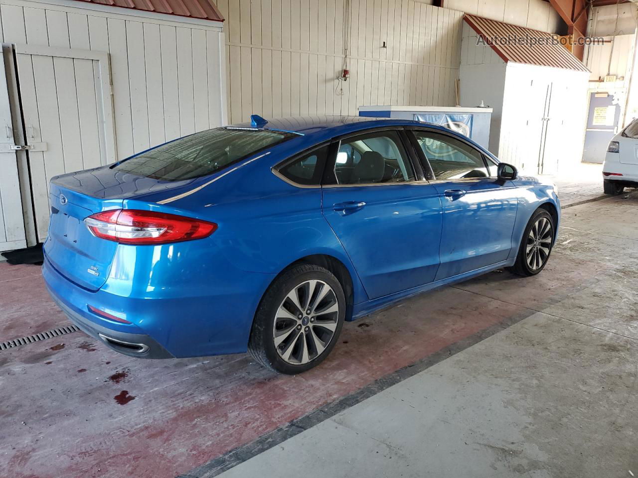 2020 Ford Fusion Se Blue vin: 3FA6P0T96LR190879