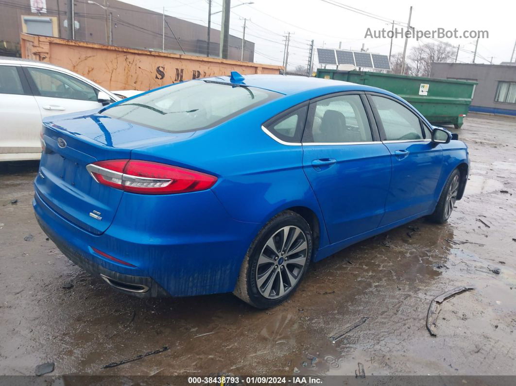 2020 Ford Fusion Se Blue vin: 3FA6P0T96LR258890