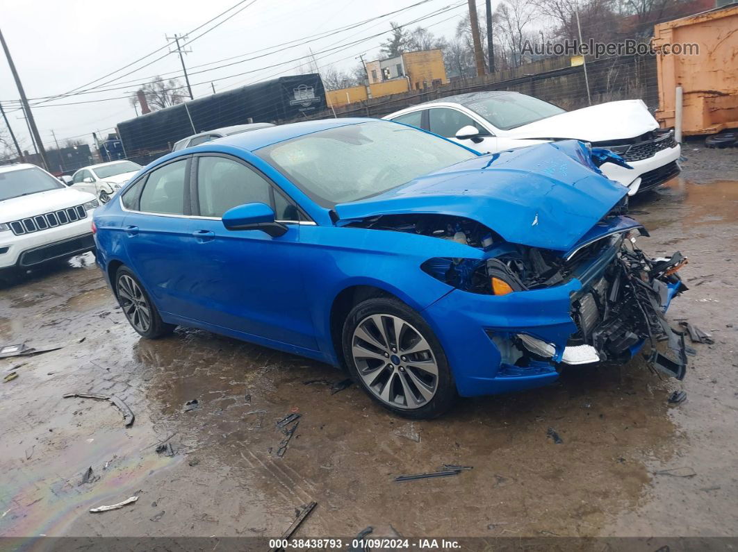 2020 Ford Fusion Se Blue vin: 3FA6P0T96LR258890