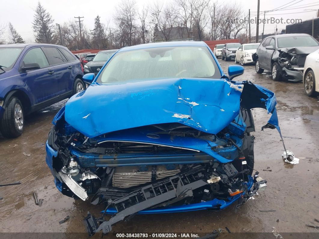 2020 Ford Fusion Se Blue vin: 3FA6P0T96LR258890