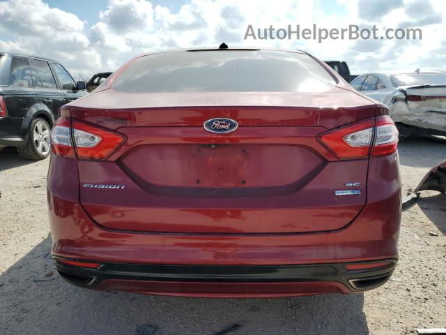 2015 Ford Fusion Se Red vin: 3FA6P0T97FR308927