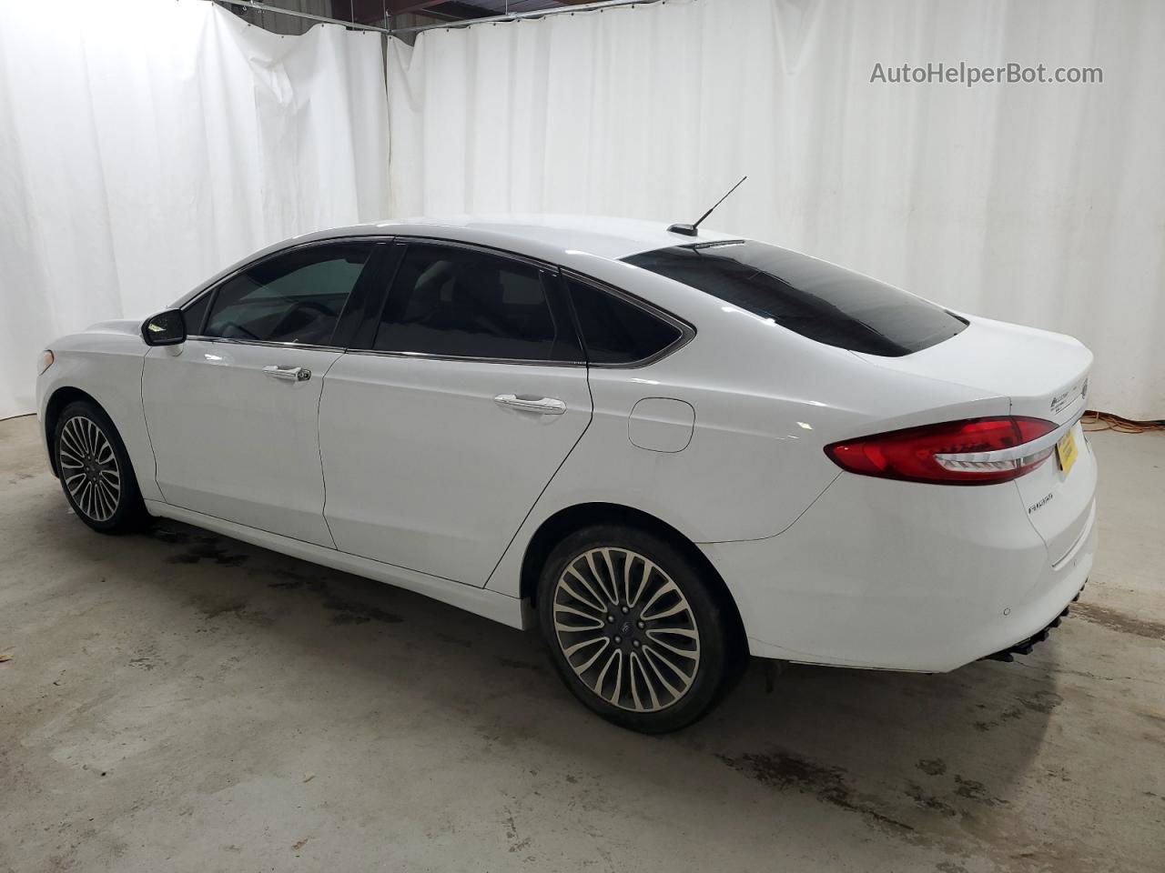 2018 Ford Fusion Se White vin: 3FA6P0T97JR278451