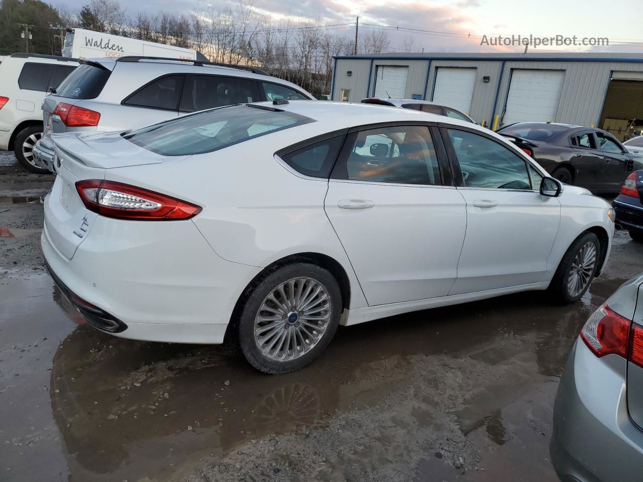 2016 Ford Fusion Se White vin: 3FA6P0T98GR154472