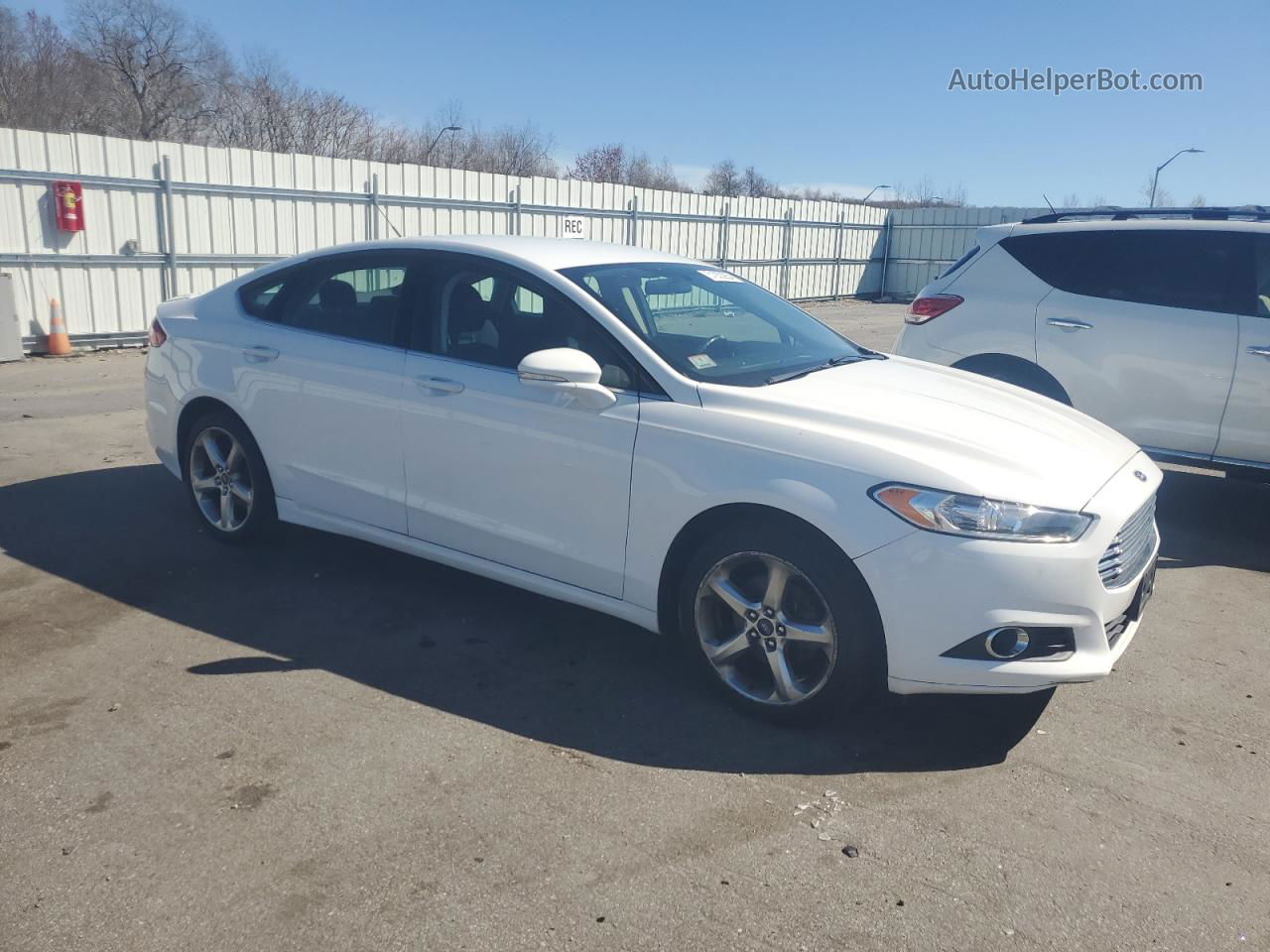 2016 Ford Fusion Se White vin: 3FA6P0T98GR241143