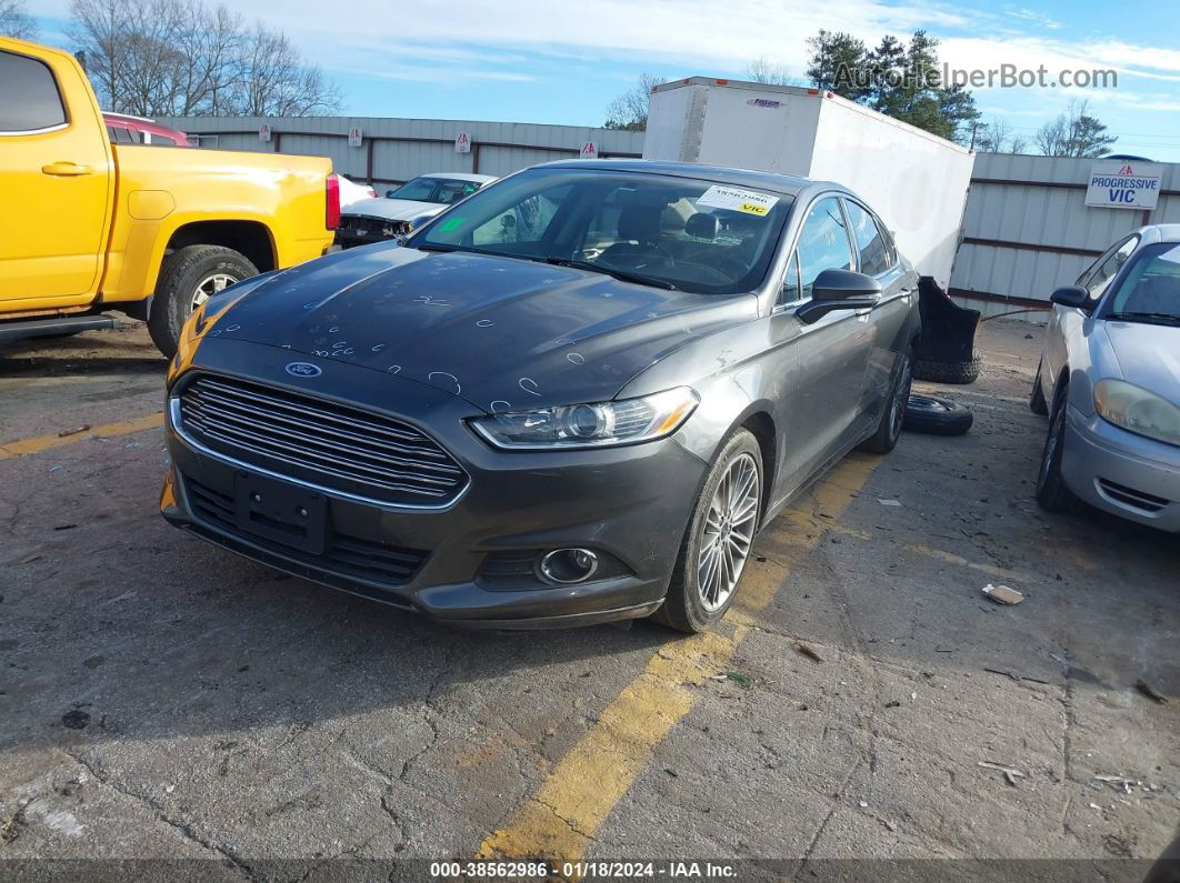 2016 Ford Fusion Se Gray vin: 3FA6P0T98GR336351