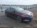 2017 Ford Fusion Se Maroon vin: 3FA6P0T98HR368718