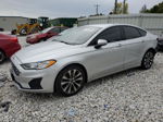 2019 Ford Fusion Se Silver vin: 3FA6P0T98KR253348