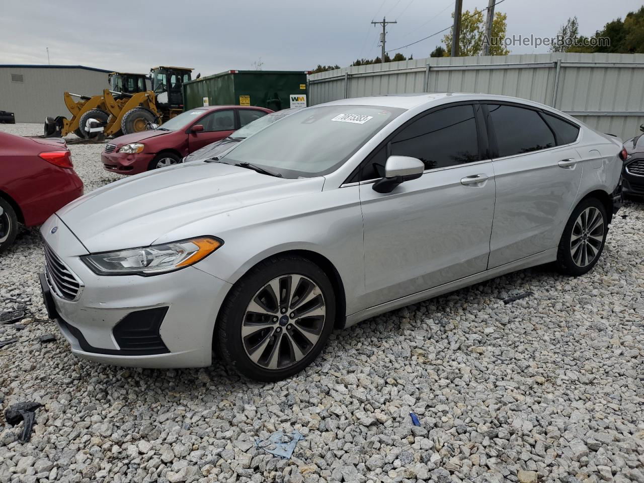 2019 Ford Fusion Se Серебряный vin: 3FA6P0T98KR253348