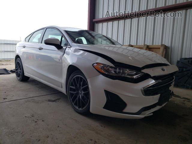 2020 Ford Fusion Se White vin: 3FA6P0T98LR172223