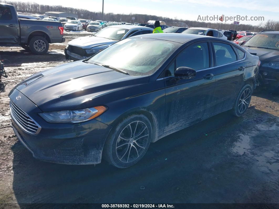 2020 Ford Fusion Se Dark Blue vin: 3FA6P0T98LR200182