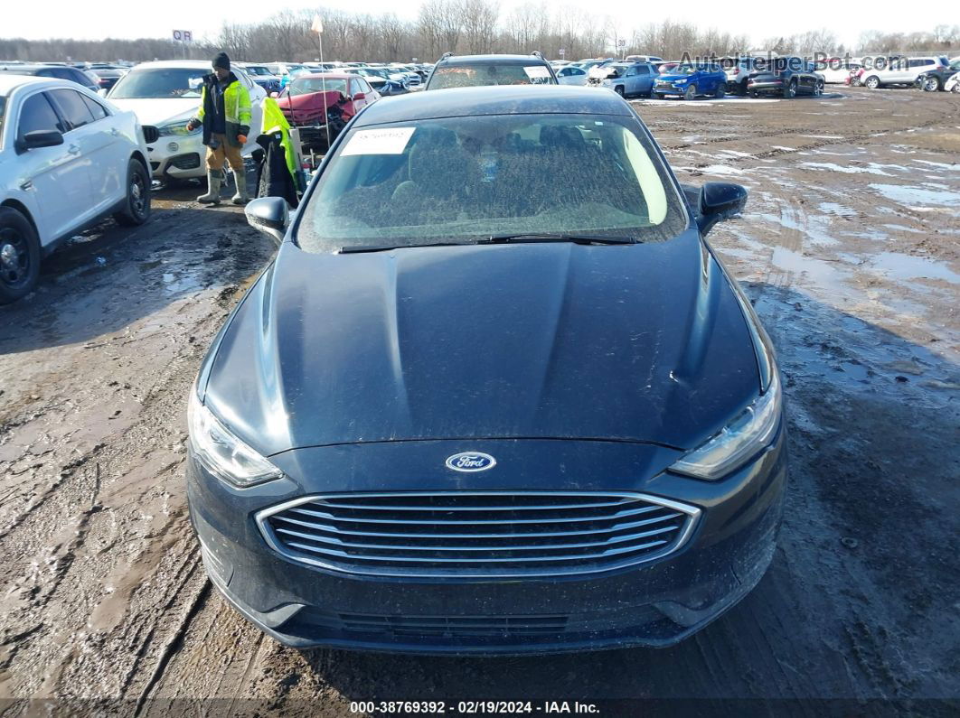 2020 Ford Fusion Se Dark Blue vin: 3FA6P0T98LR200182