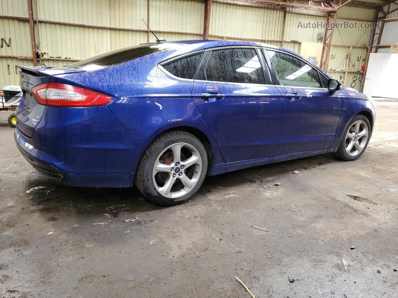 2015 Ford Fusion Se Синий vin: 3FA6P0T99FR172624