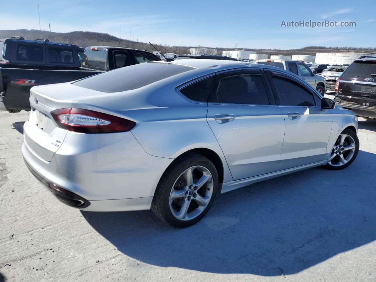 2016 Ford Fusion Se Silver vin: 3FA6P0T99GR120475