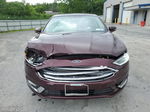 2017 Ford Fusion Se Maroon vin: 3FA6P0T99HR127217