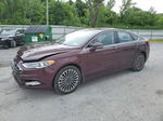 2017 Ford Fusion Se Темно-бордовый vin: 3FA6P0T99HR127217