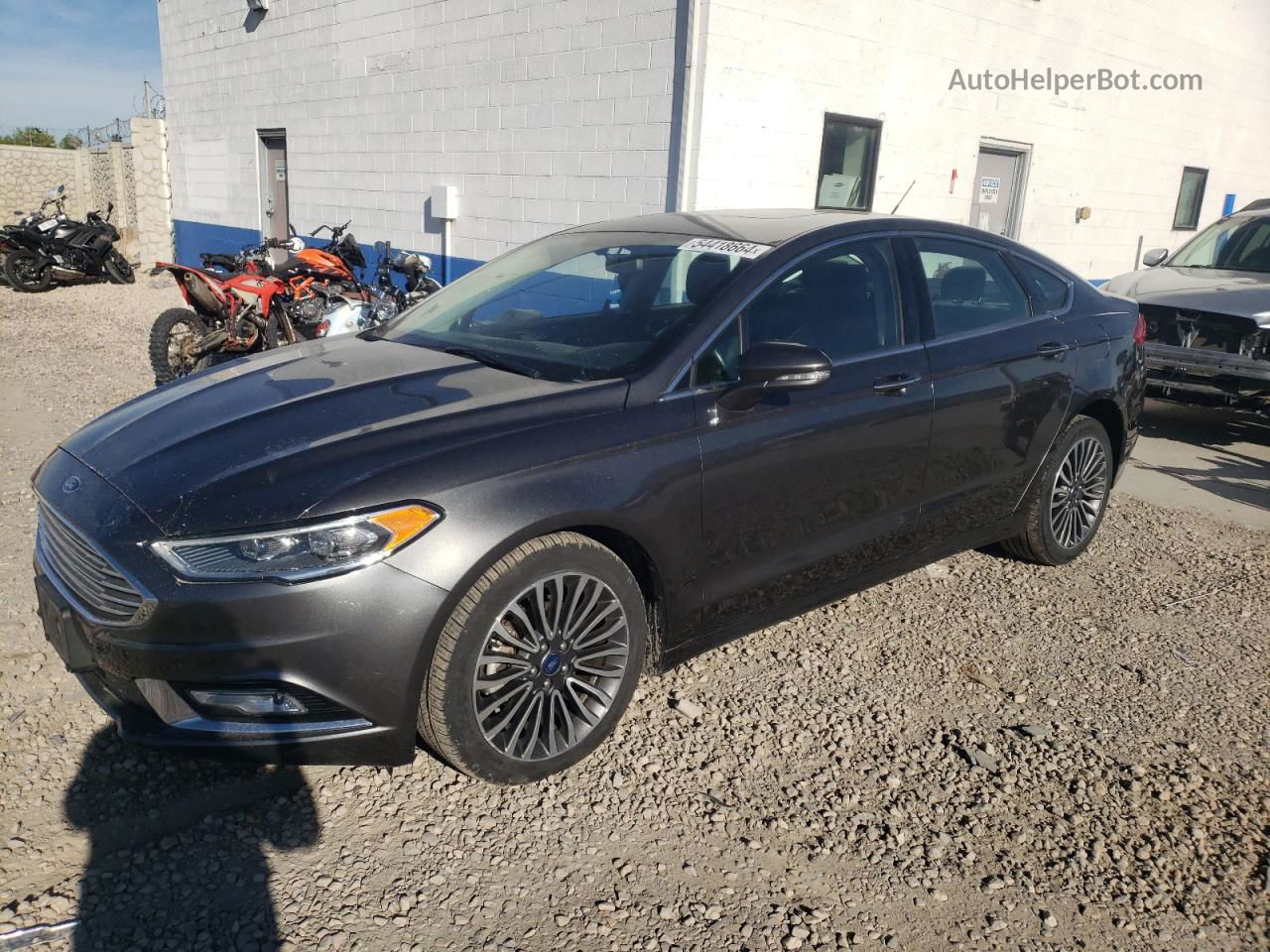 2017 Ford Fusion Se Угольный vin: 3FA6P0T99HR375970