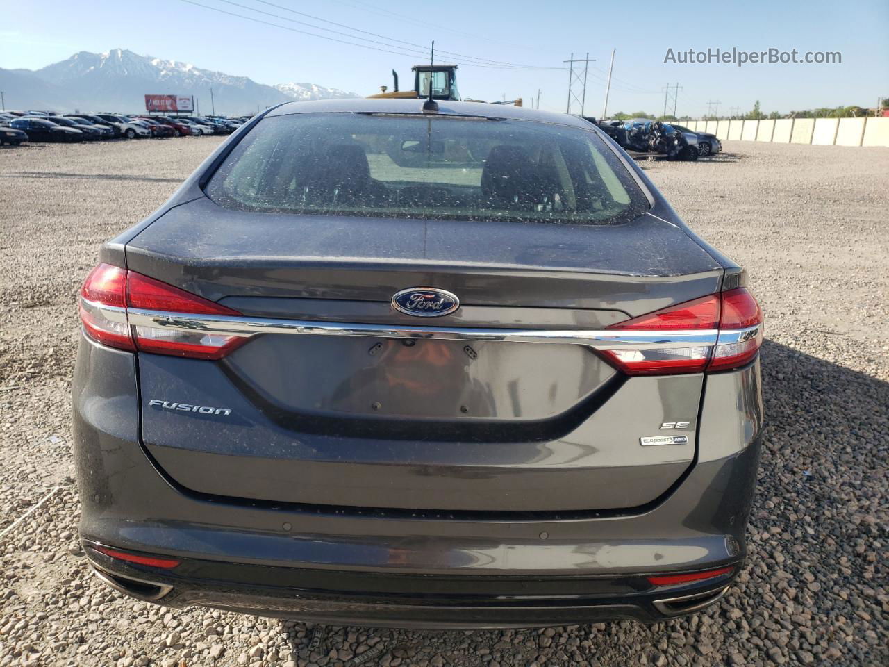 2017 Ford Fusion Se Charcoal vin: 3FA6P0T99HR375970