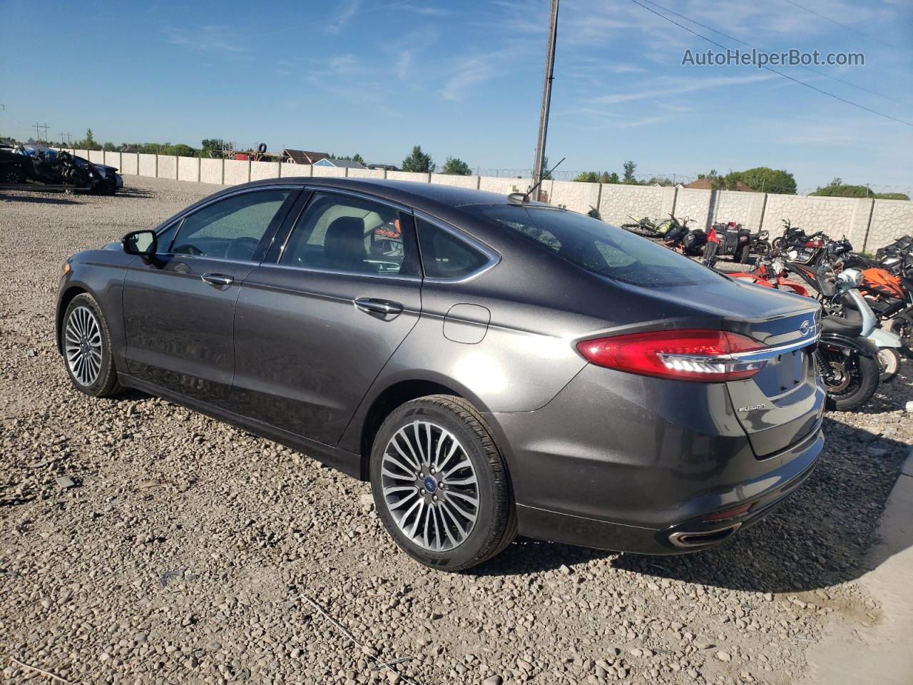 2017 Ford Fusion Se Charcoal vin: 3FA6P0T99HR375970