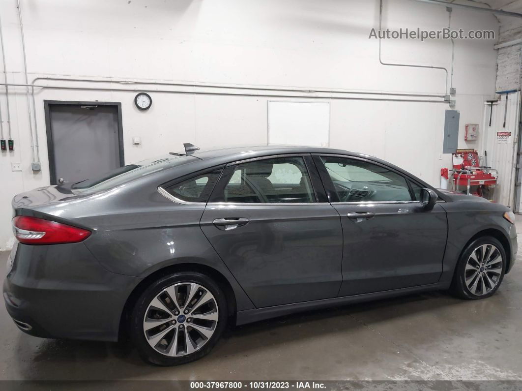 2019 Ford Fusion Se Gray vin: 3FA6P0T99KR265279