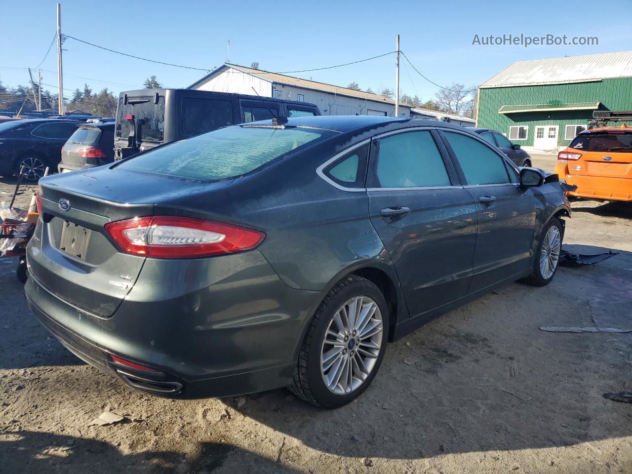 2016 Ford Fusion Se Зеленый vin: 3FA6P0T9XGR209259