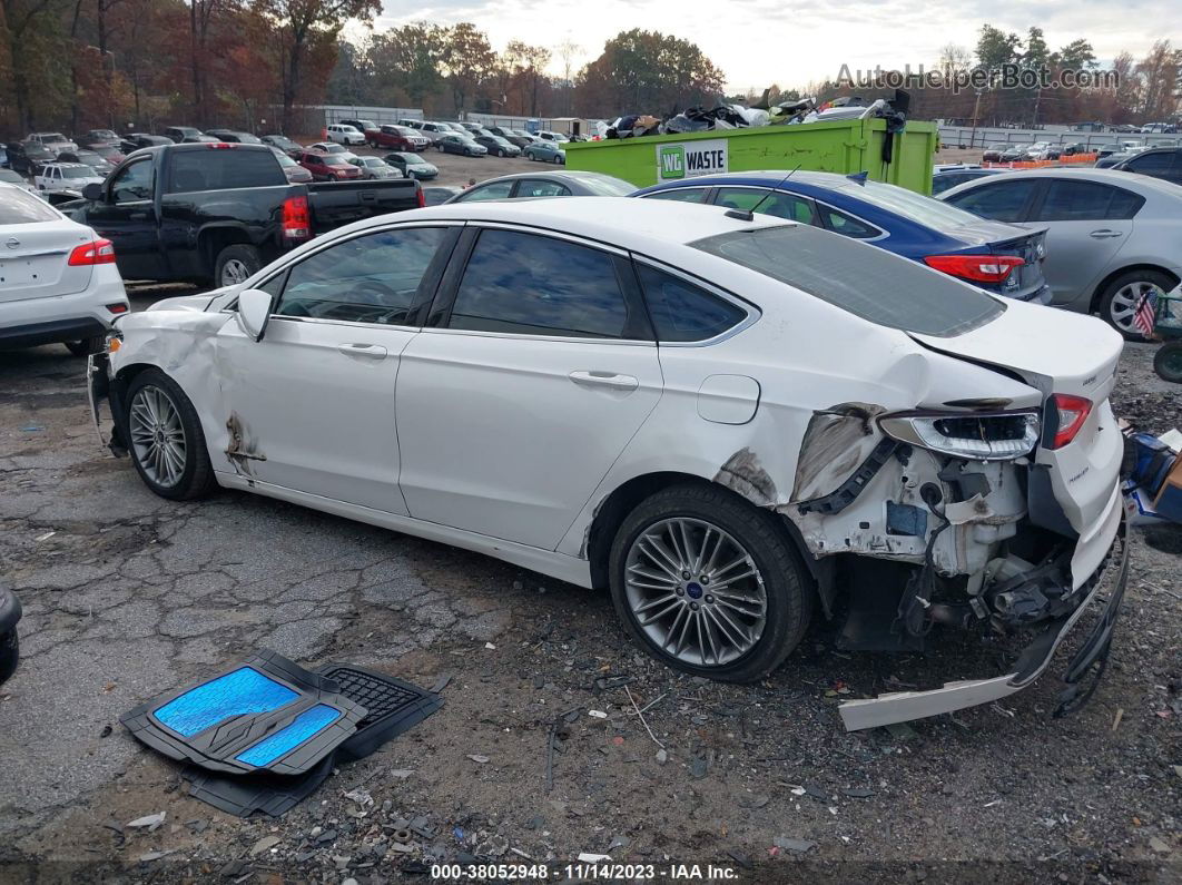 2016 Ford Fusion Se Белый vin: 3FA6P0T9XGR335993