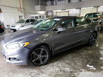 2016 Ford Fusion Se Gray vin: 3FA6P0T9XGR383378