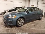 2019 Ford Fusion Se Light Blue vin: 3FA6P0T9XKR195260