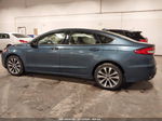 2019 Ford Fusion Se Light Blue vin: 3FA6P0T9XKR195260